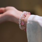 OZ Dorothy Series PK1009 Rhodonite, Rose Quartz & Peridot Bracelet